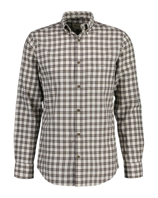 Regular Micro Tartan Flannel Shirt