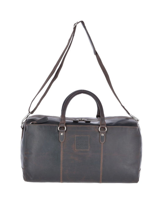 Large Leather Oily Hunter Holdall Brown : 1666