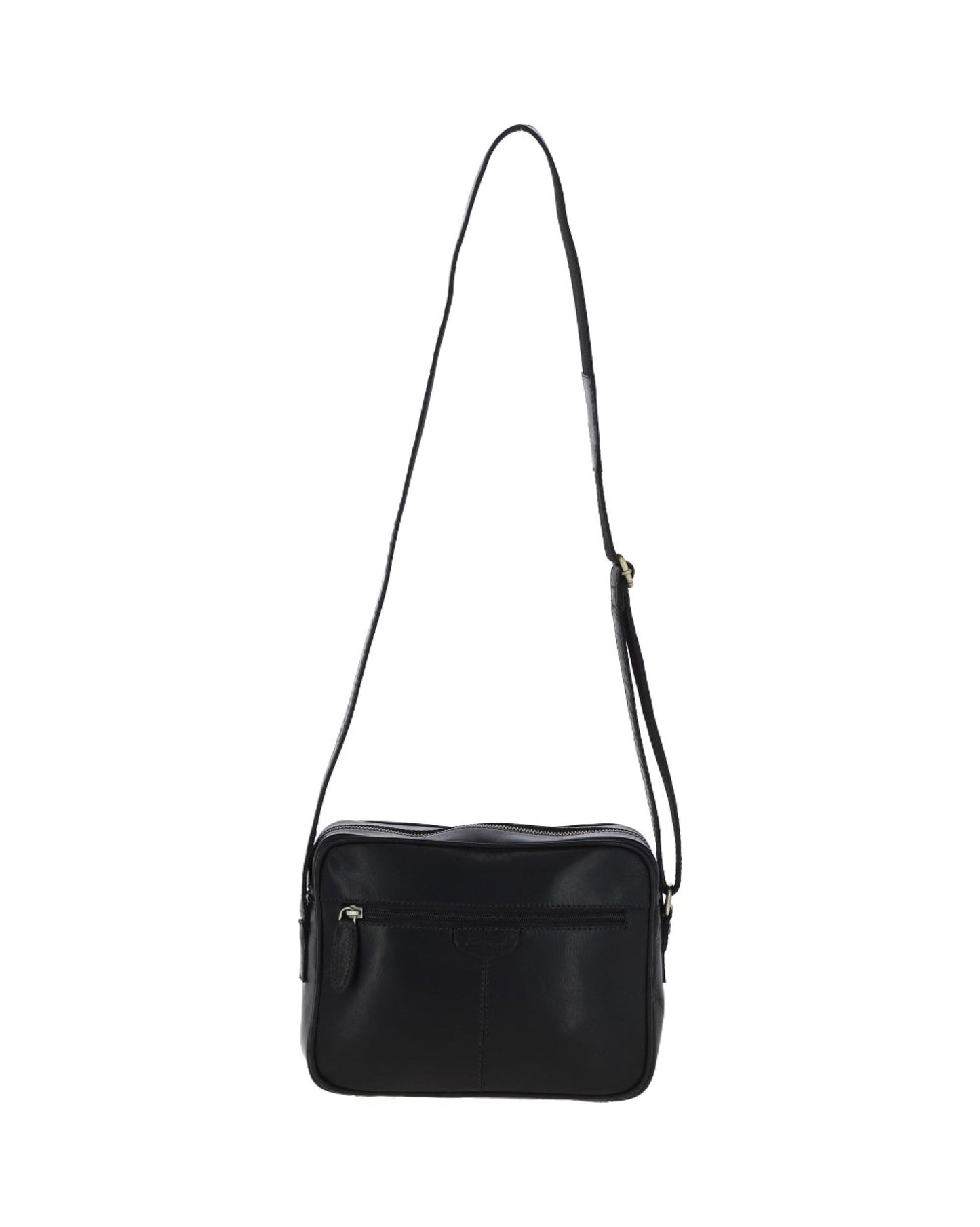 T-72 Leather Body Bag Black