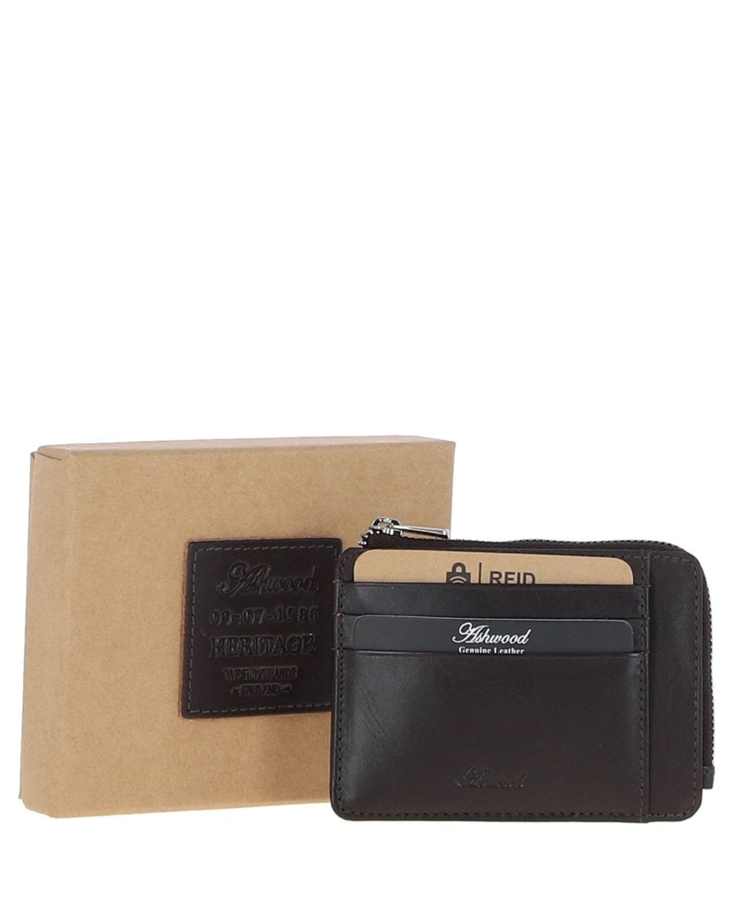 Leather Card Holder - Brown