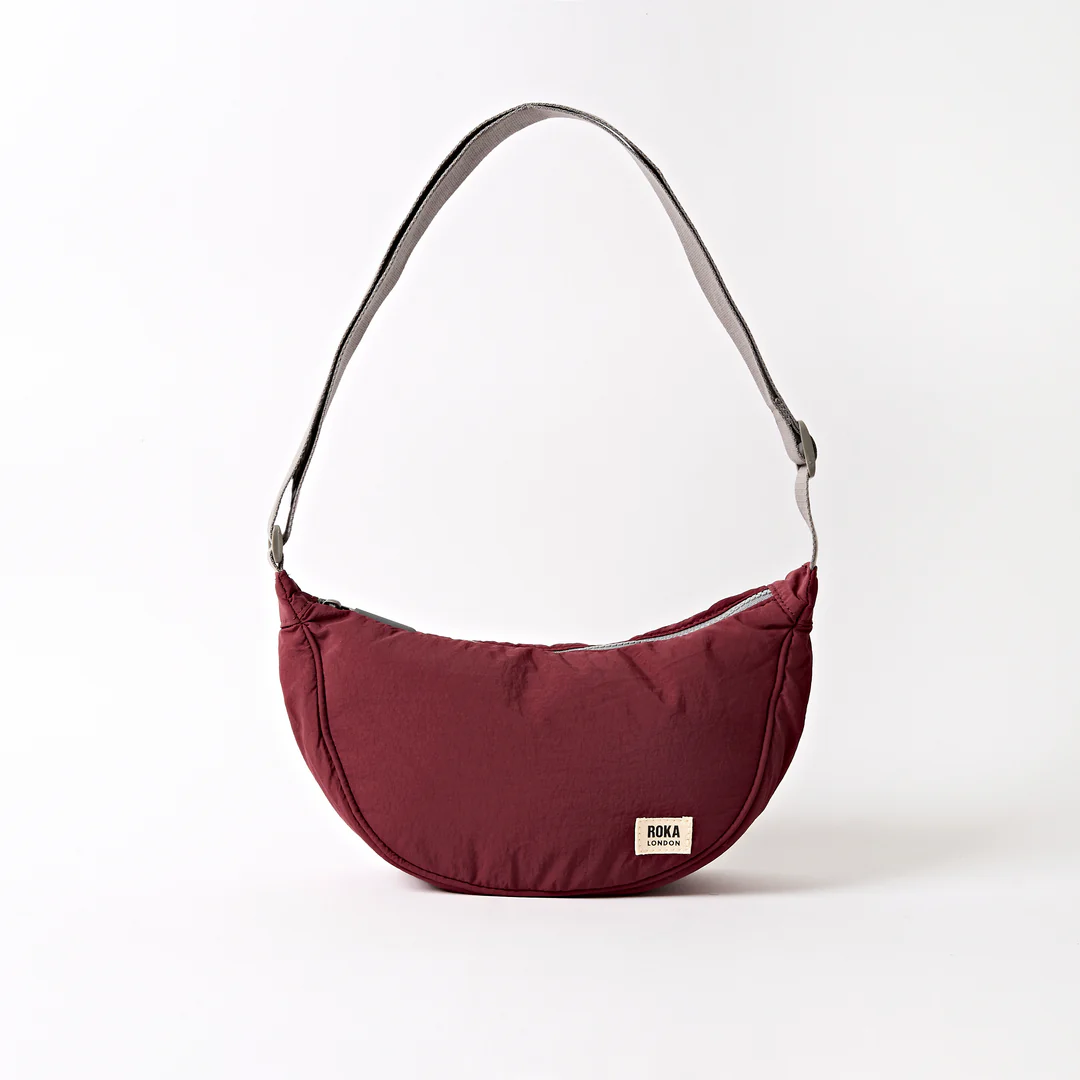 Farringdon Half Moon Bag In Bordeaux