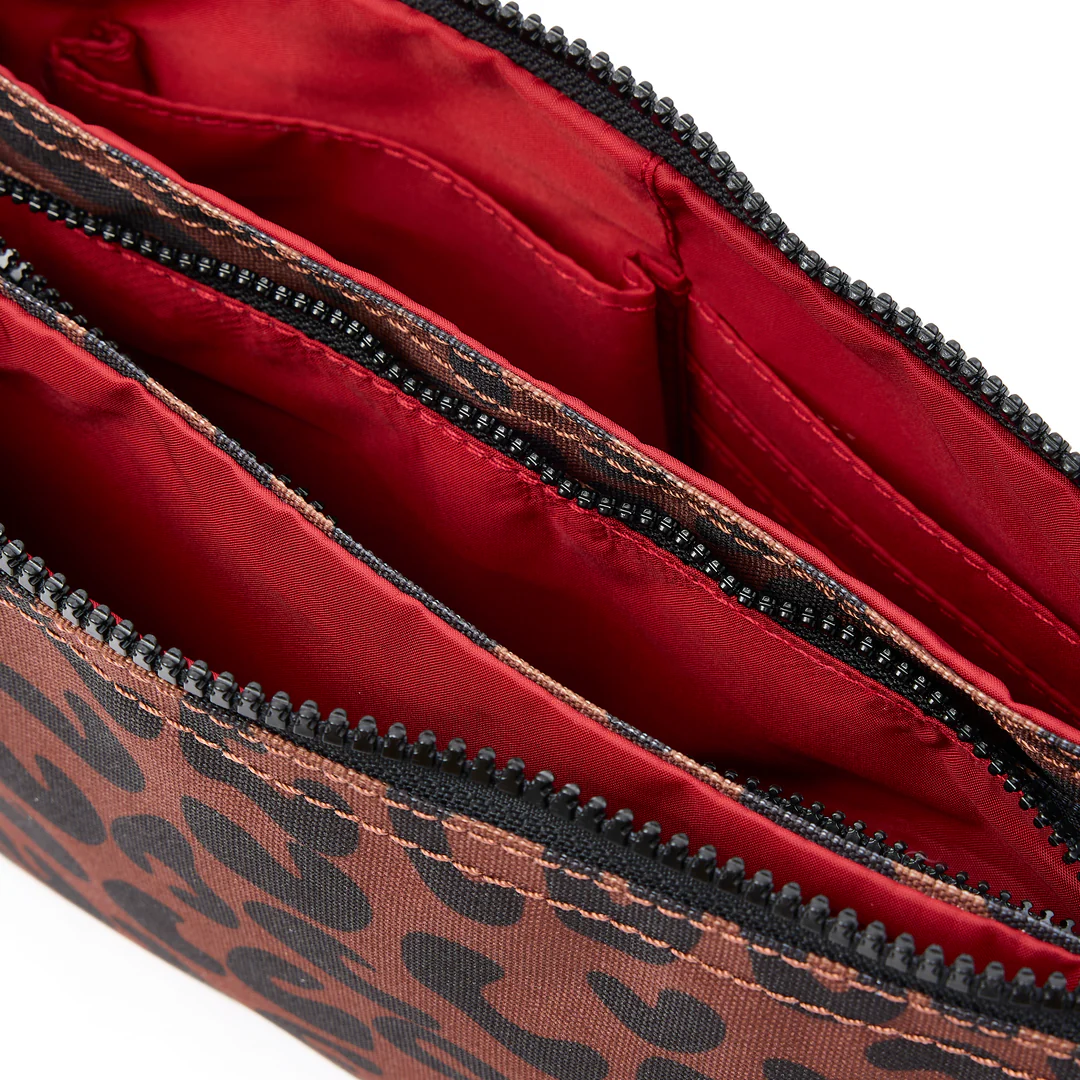 Carnaby Crossbody Bag In Scarlet Leopard