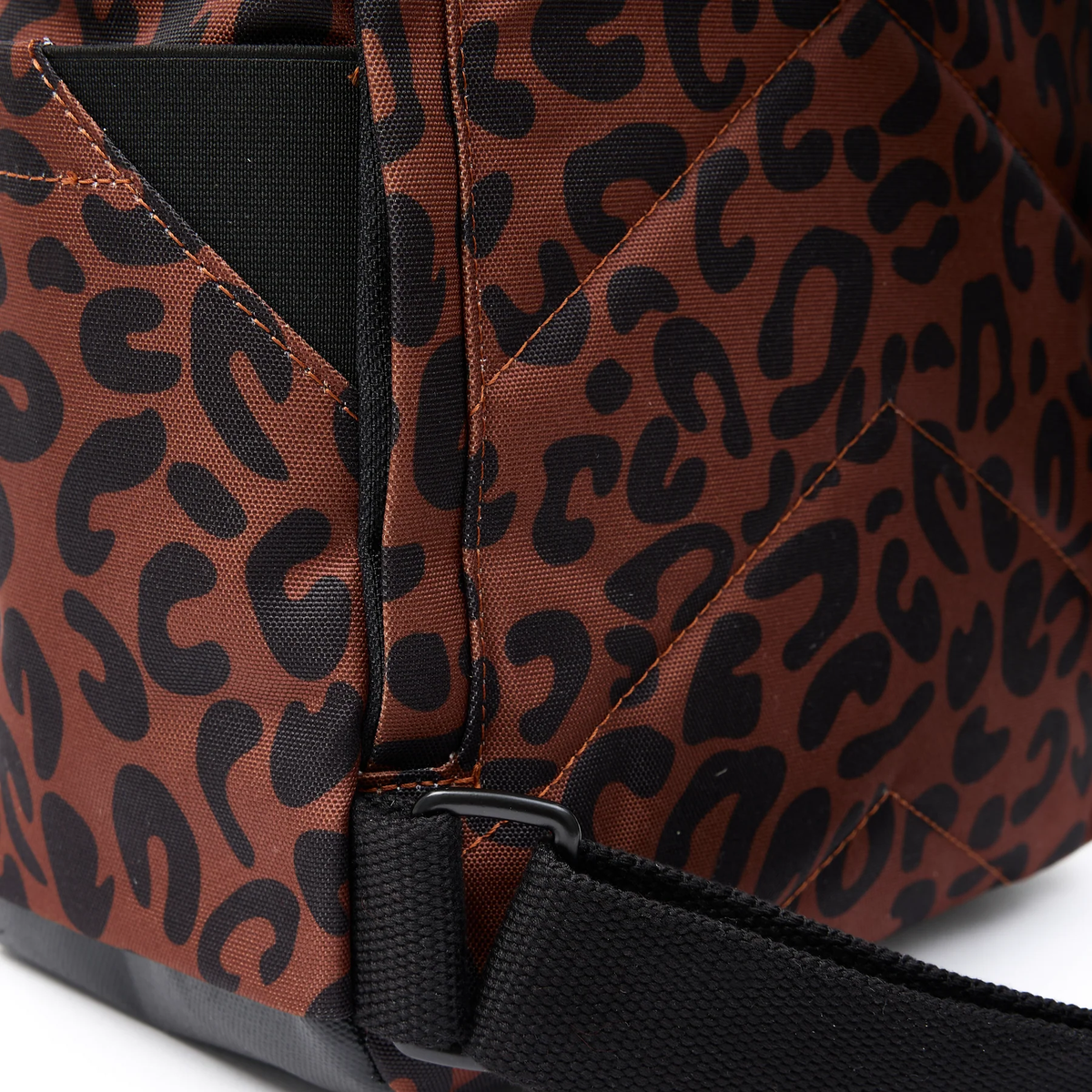 Canfield Roll Top Medium Backpack In Scarlet Leopard