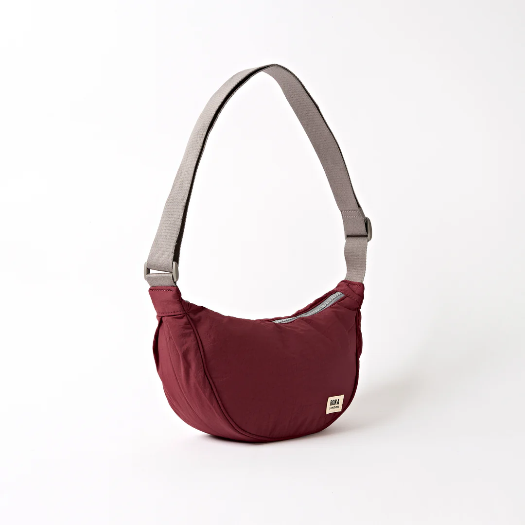 Farringdon Half Moon Bag In Bordeaux