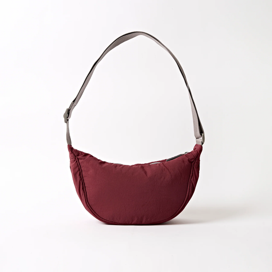 Farringdon Half Moon Bag In Bordeaux