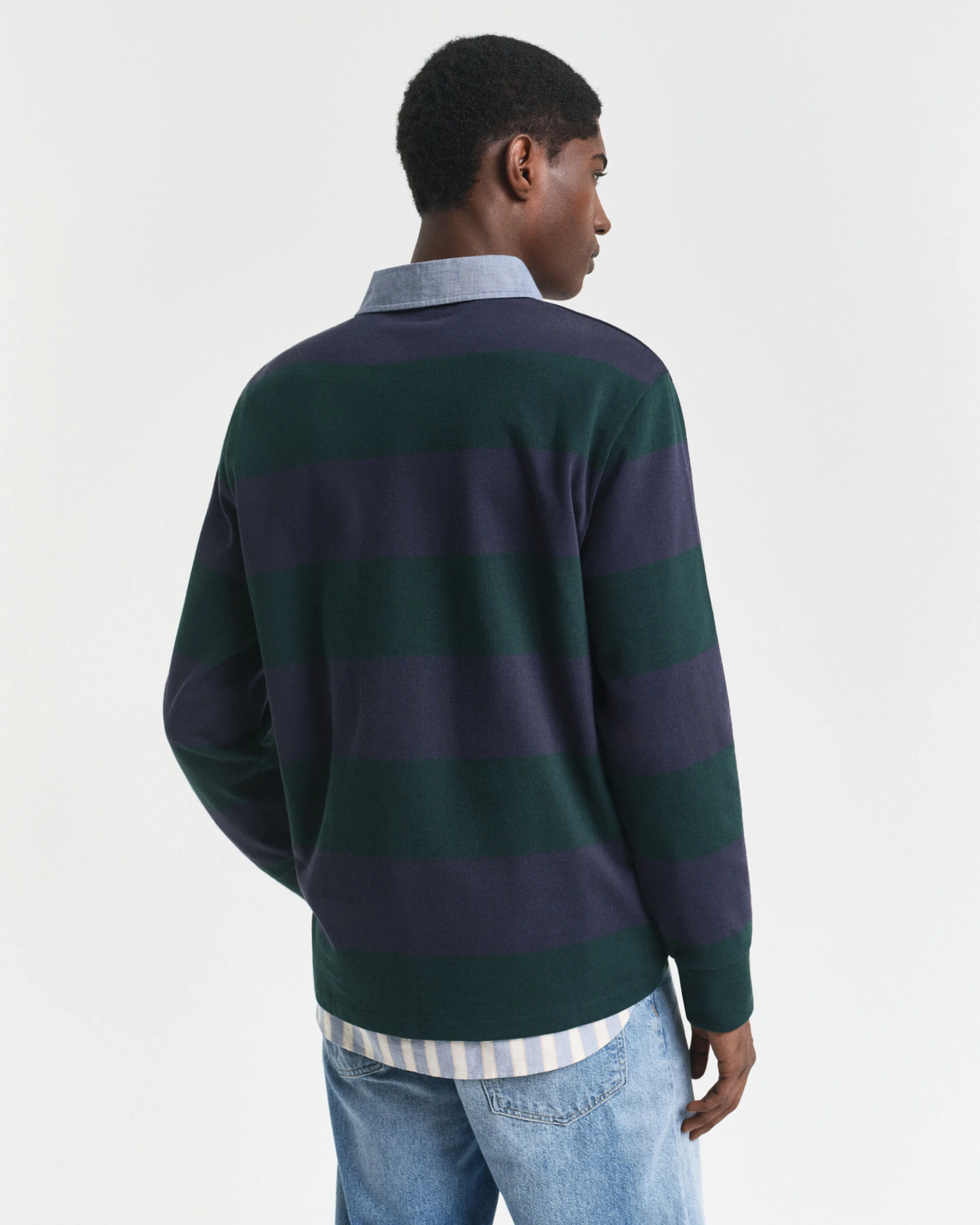 Striped Chambray Heavy Rugger