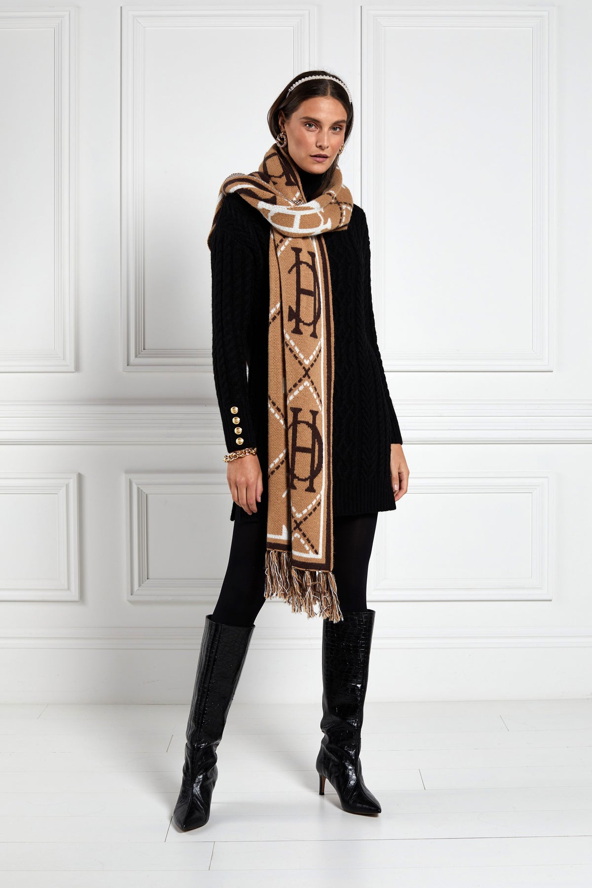Monogram Scarf