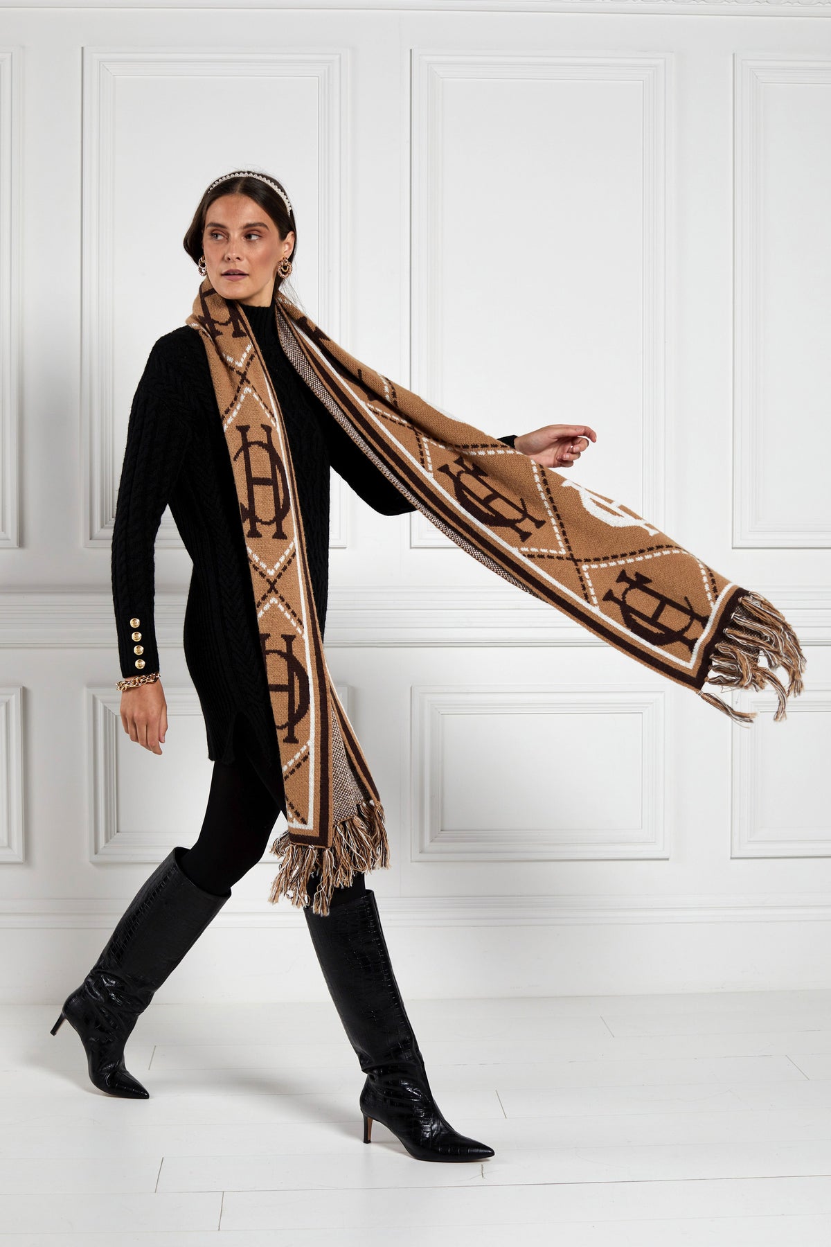 Monogram Scarf