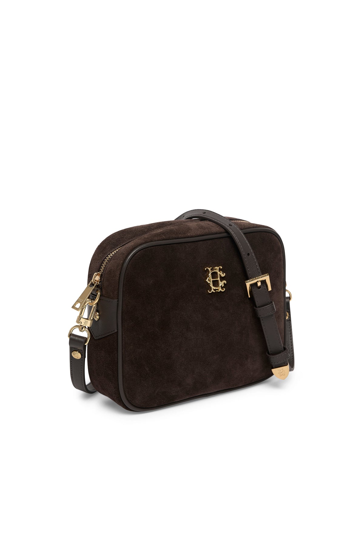 Country Camera Bag - Chocolate Suede