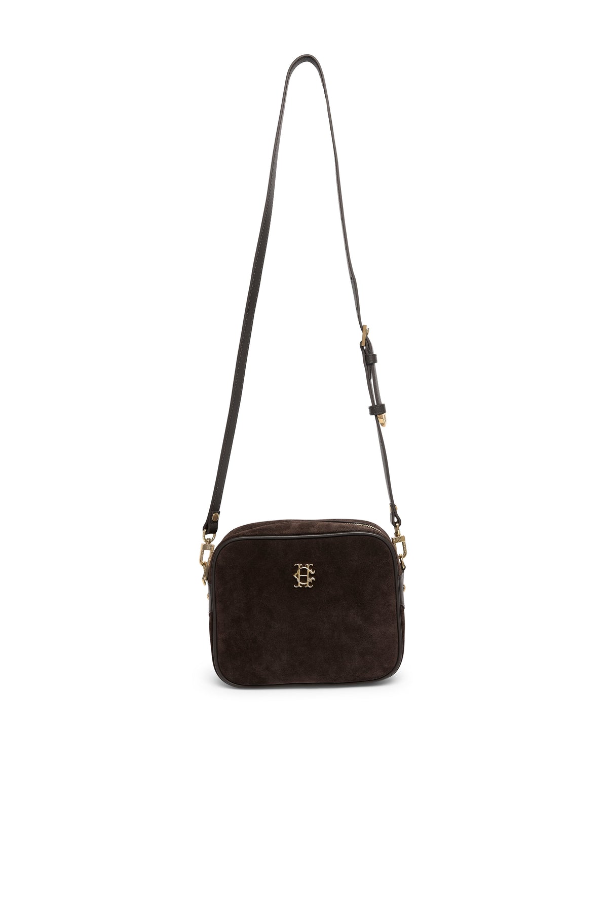 Country Camera Bag - Chocolate Suede