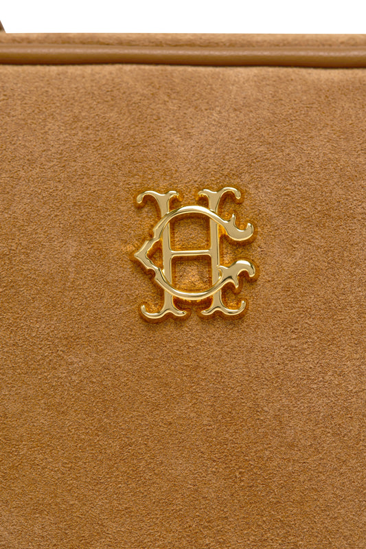 Country Camera Bag - Tan Suede