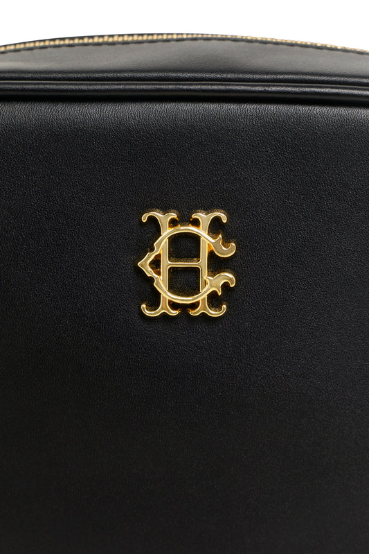 Country Camera Bag - Black Leather
