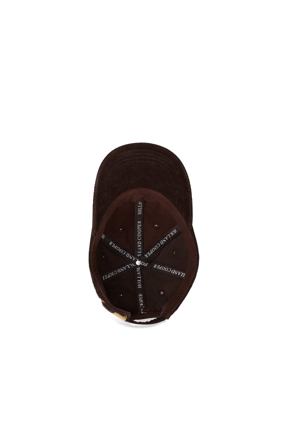 Corduroy Heraldic Cap - Chocolate