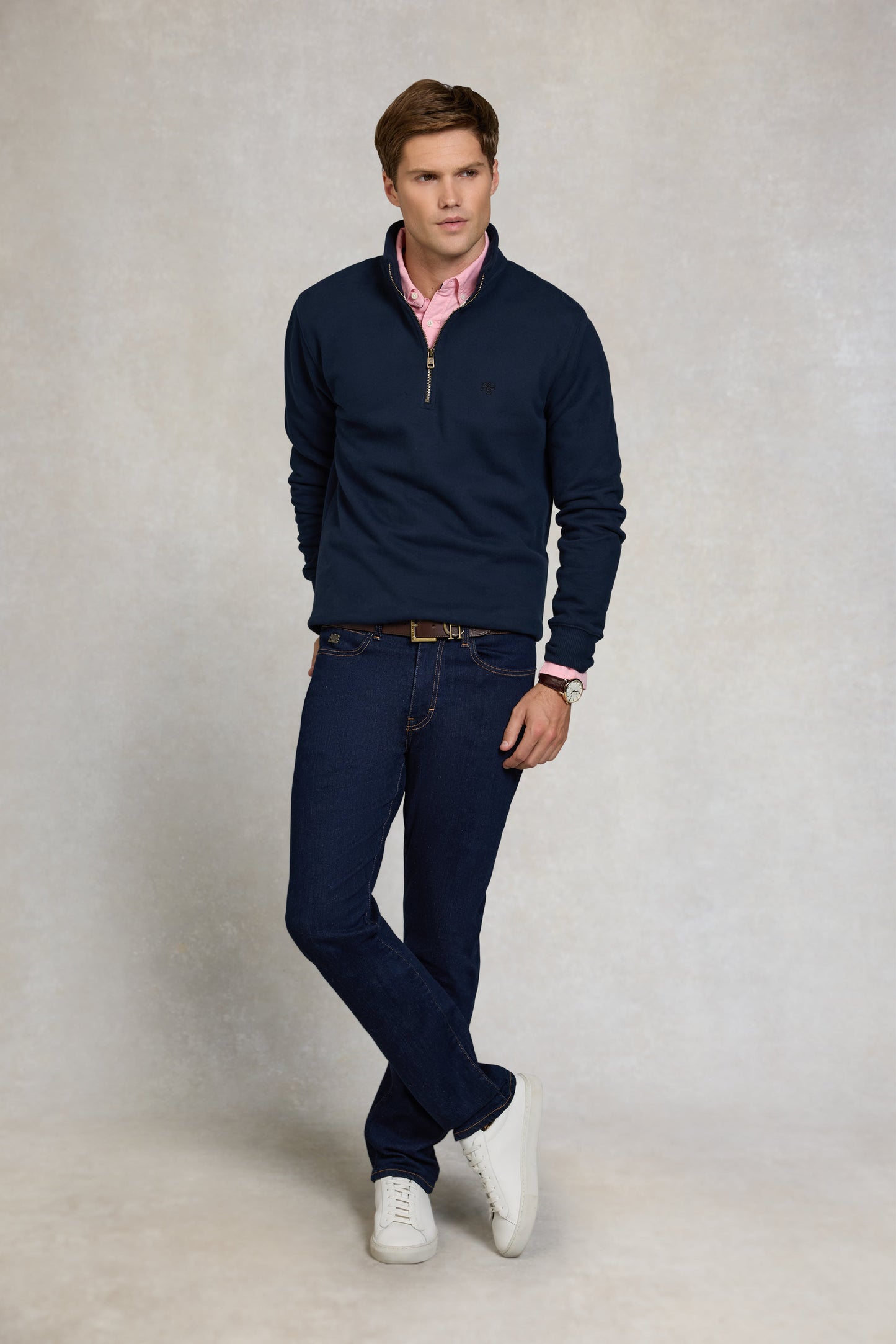 Quarter Zip Sweat - Ink Navy