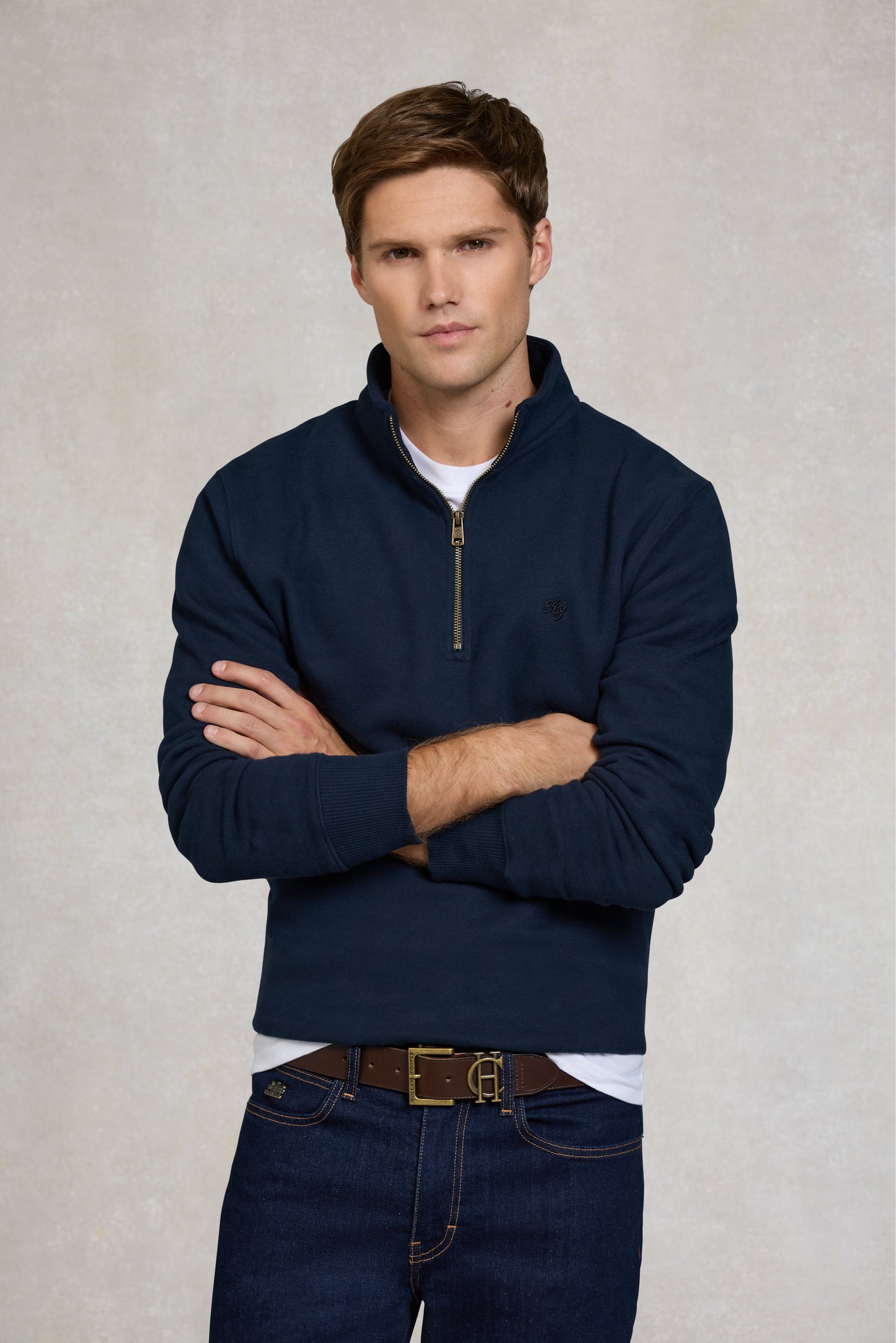 Quarter Zip Sweat - Ink Navy