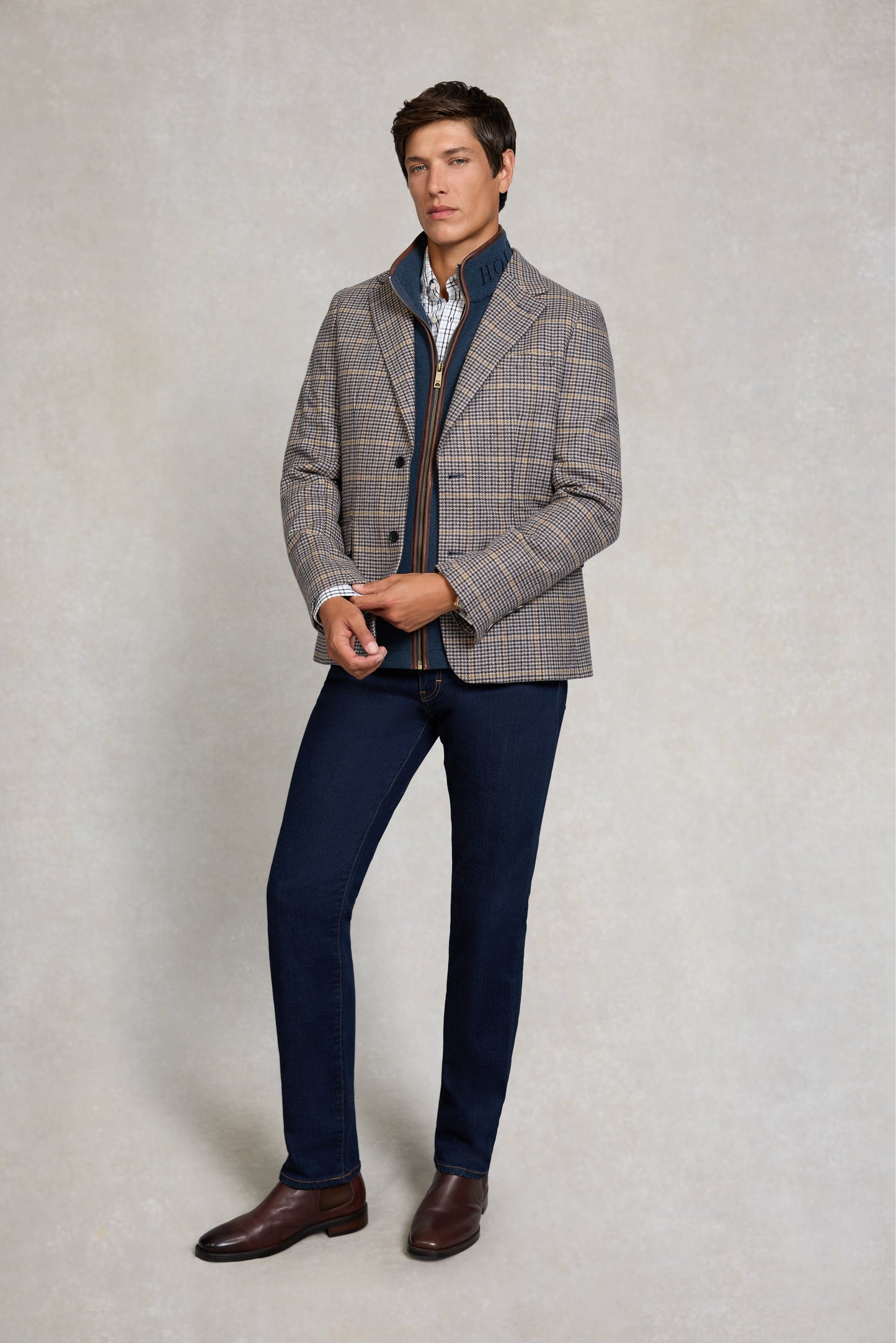 Country Fleece Gilet (Men's) - Dusty Blue