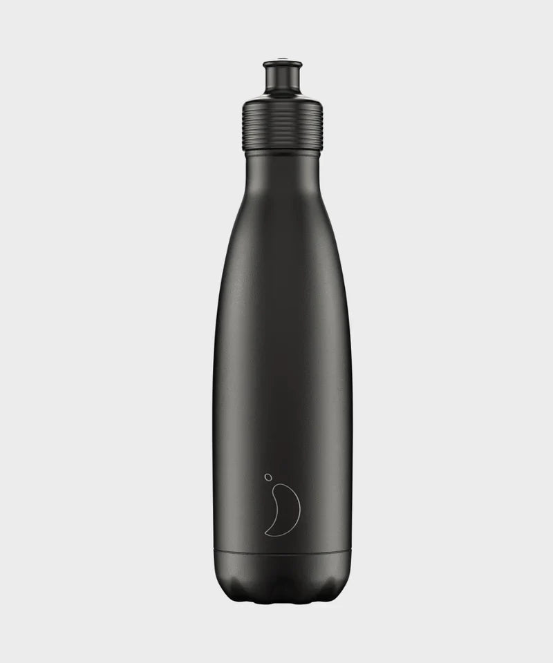 Original Bottle Sports Sports Monochrome Black 500ml Plain