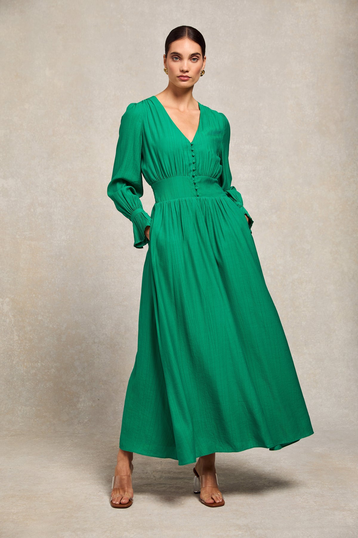 Phoebe V-Neck Maxi Dress
