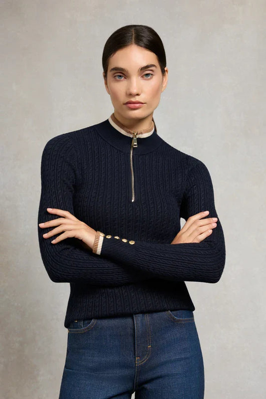 Zoe Quarter Zip Knit