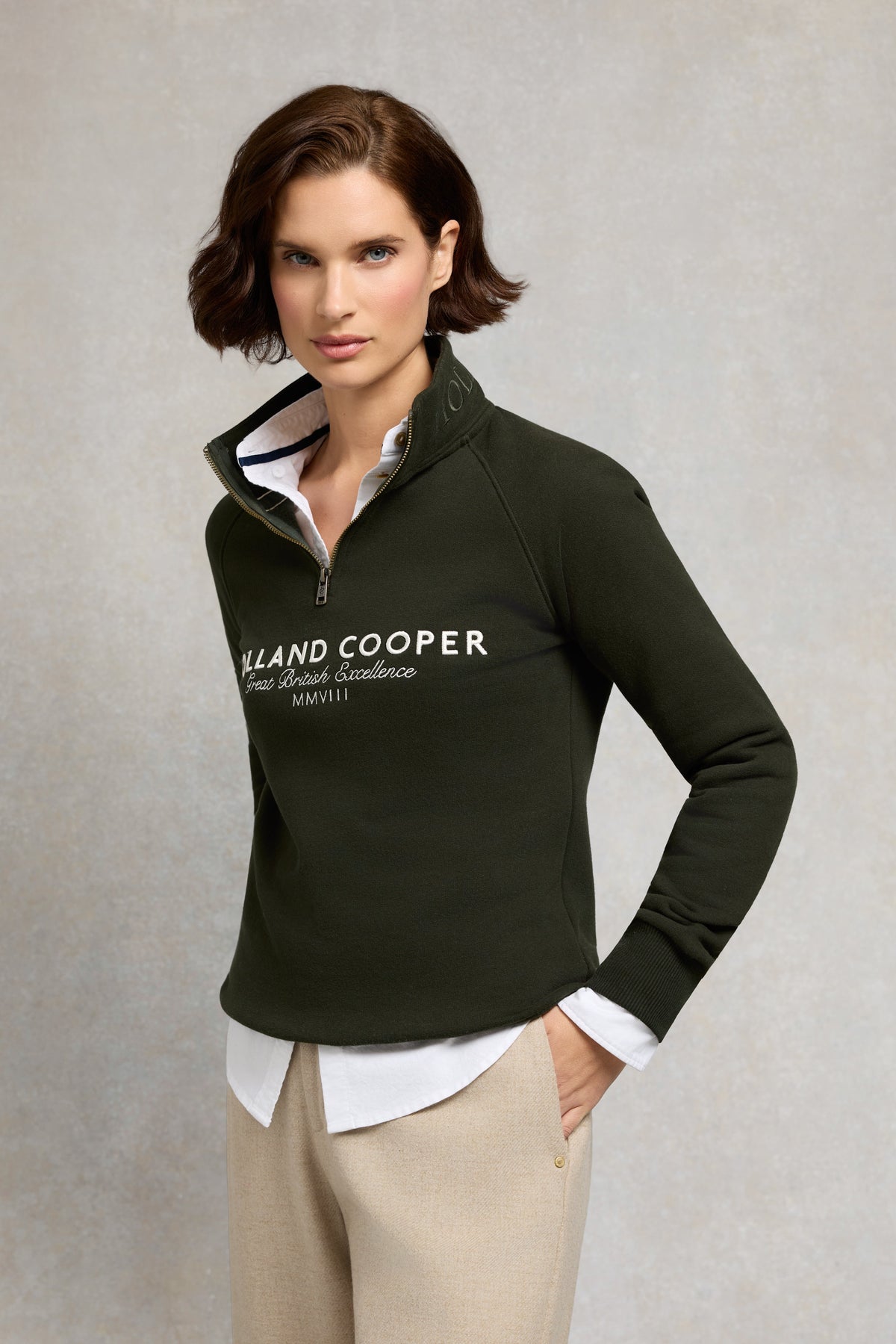 Sporting Goods Zip Henley