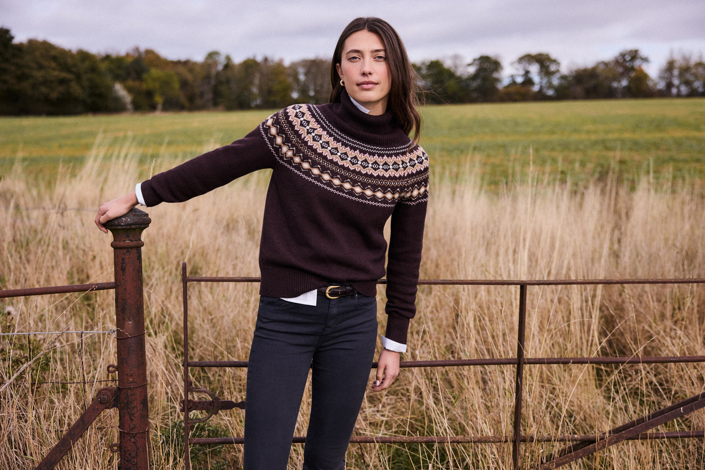 Darwen Fairisle Rollneck Jumper