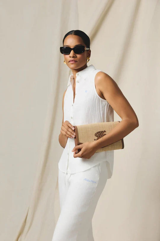 Sleeveless Amalfi Linen Shirt