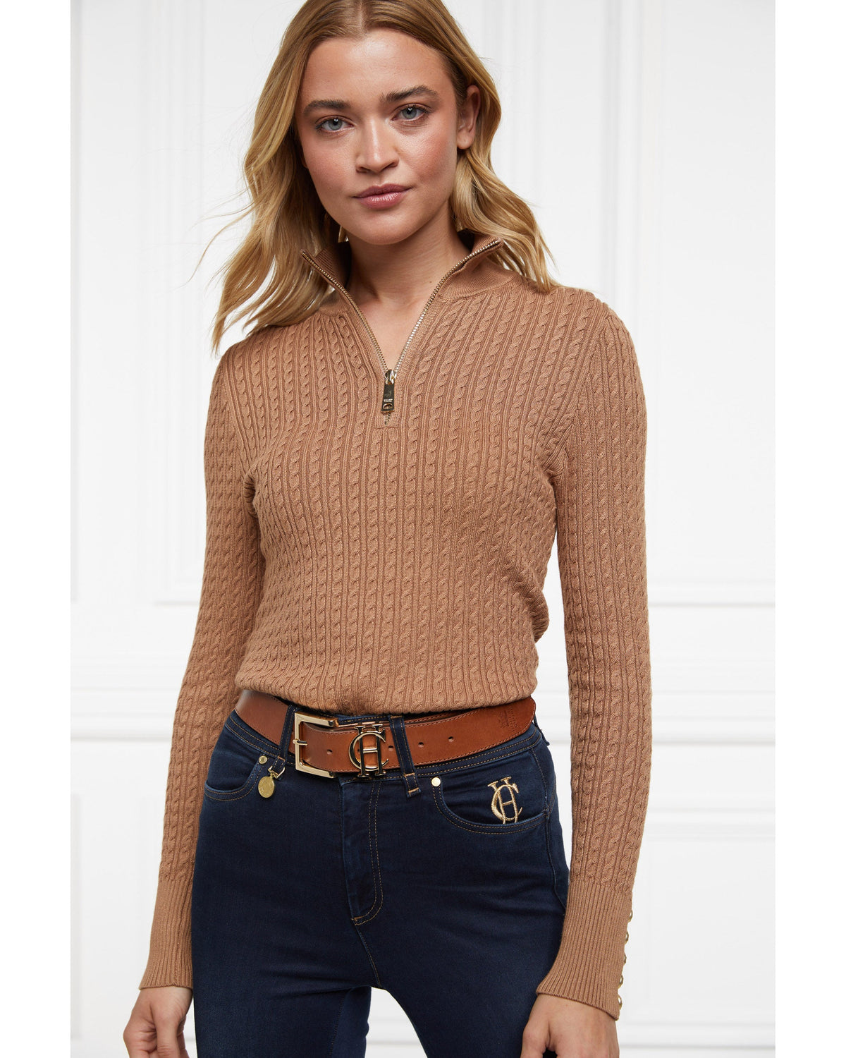 Ava Half Zip Knit