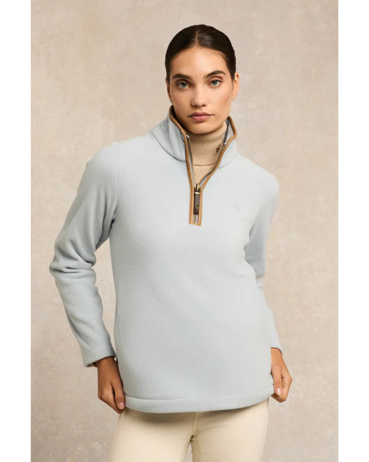 Country Fleece Quarter Zip - Pale Blue
