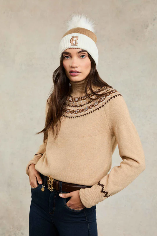Chelsea Bobble Hat -  Camel