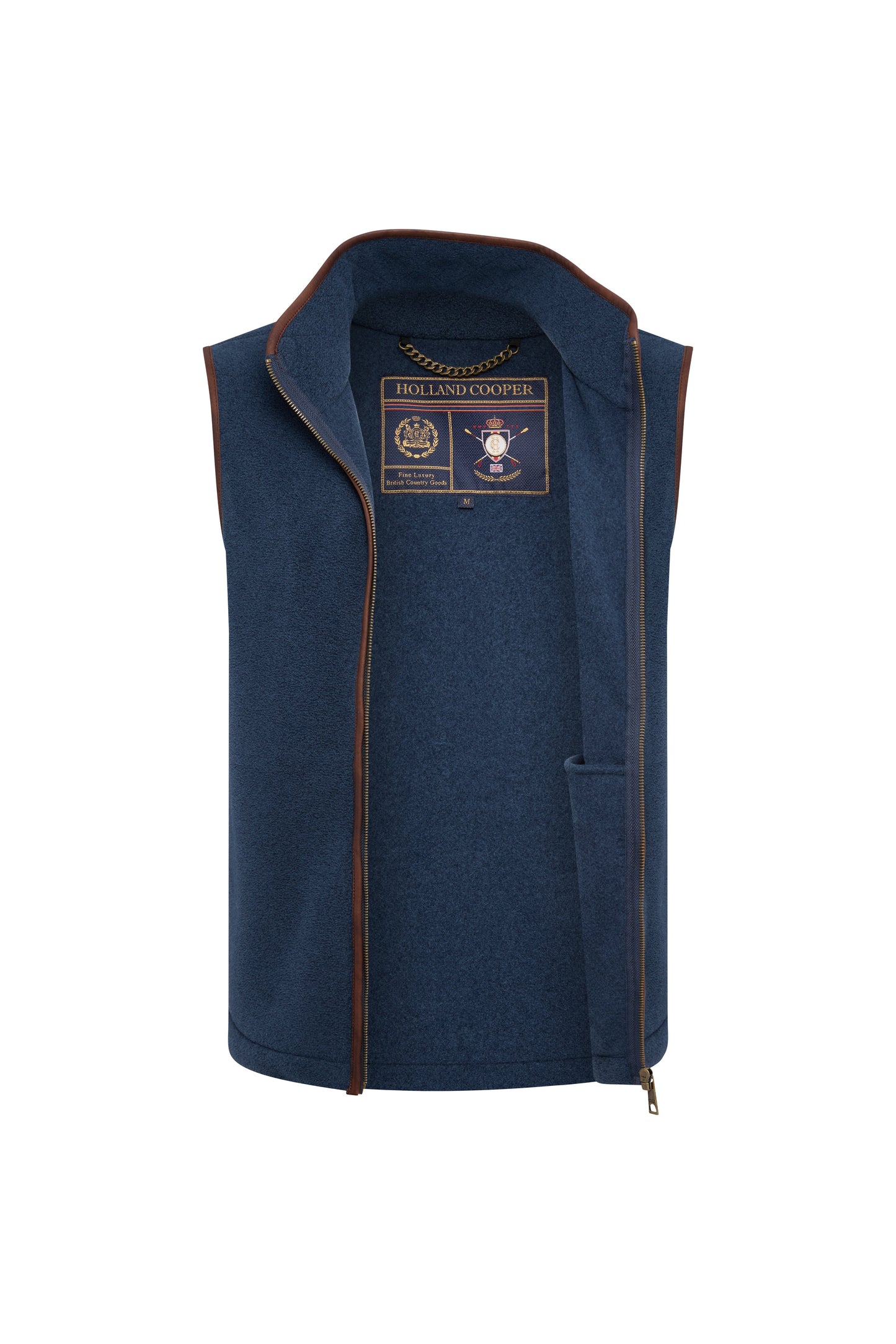 Country Fleece Gilet (Men's) - Dusty Blue