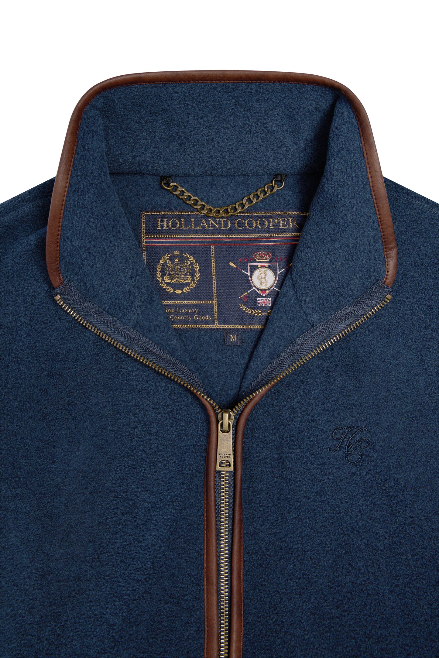 Country Fleece Gilet (Men's) - Dusty Blue