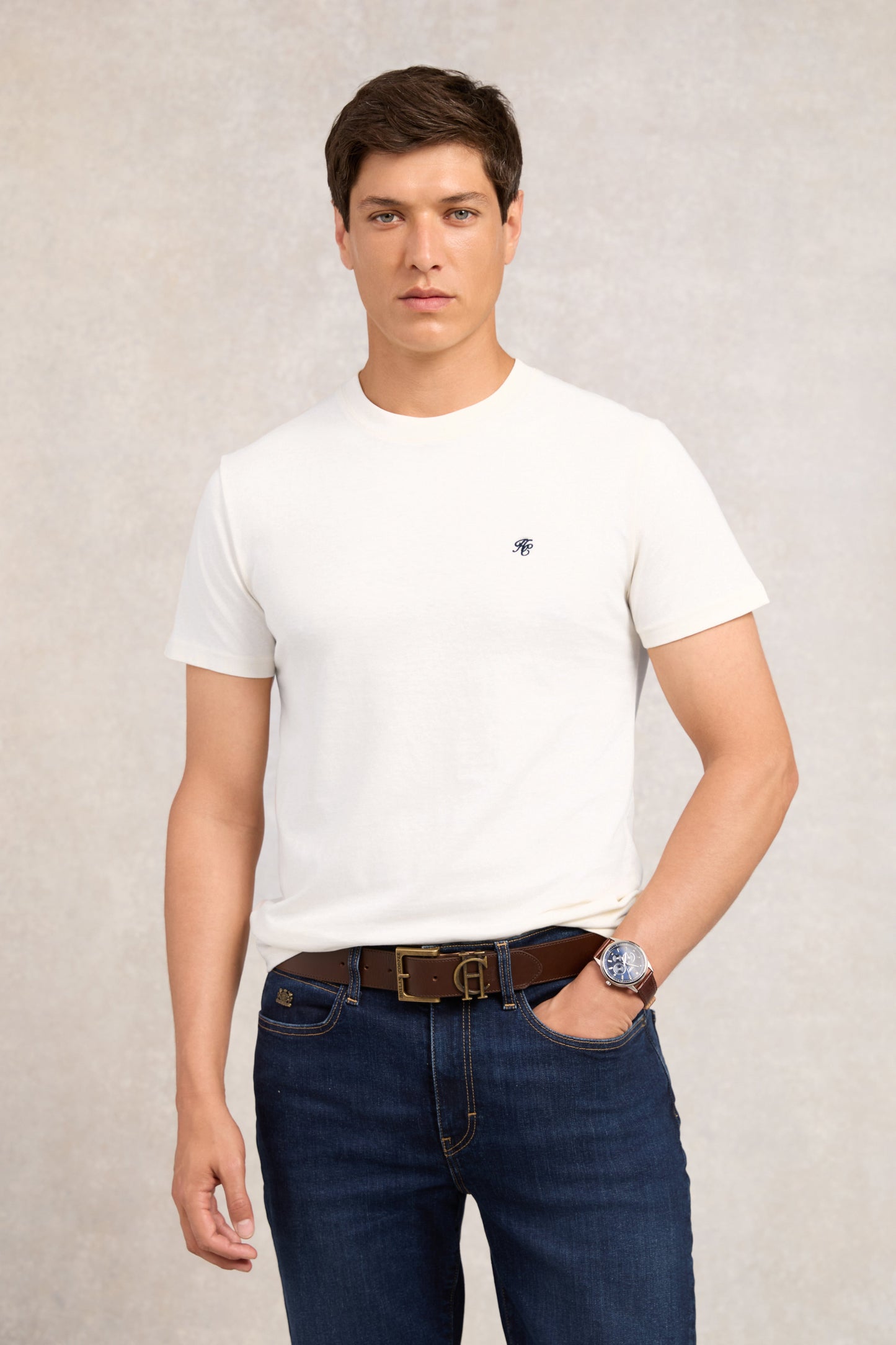 Crew Neck T-Shirt - White