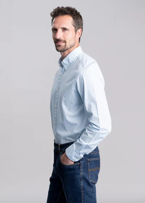 Barbour Garment Dyed Poplin Tailored Fit Shirt