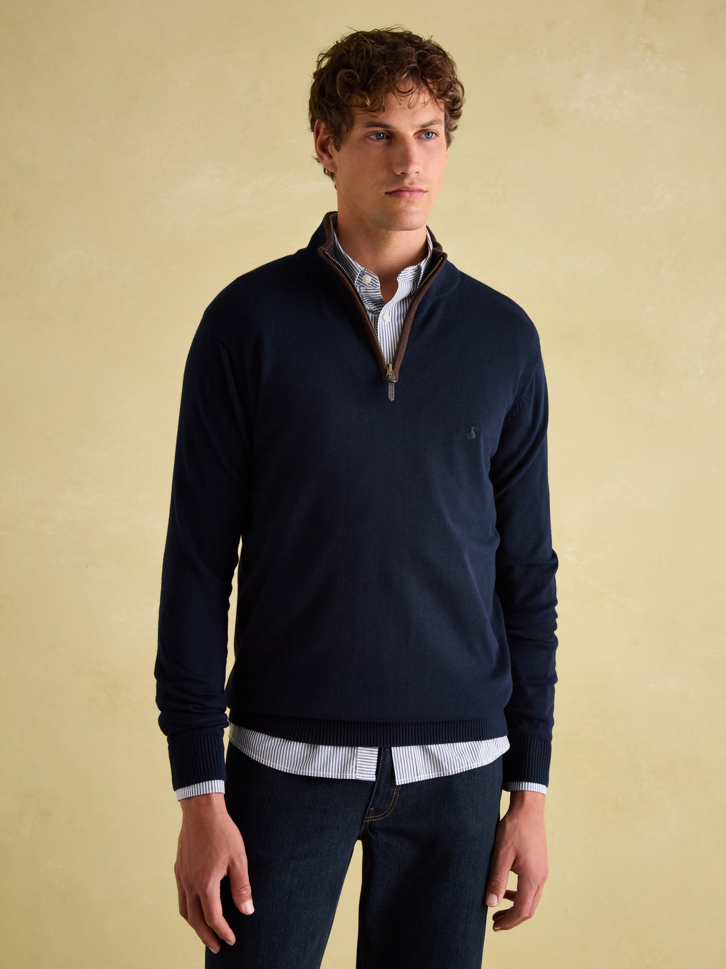 Hillside Quarter Zip Knit Jumper