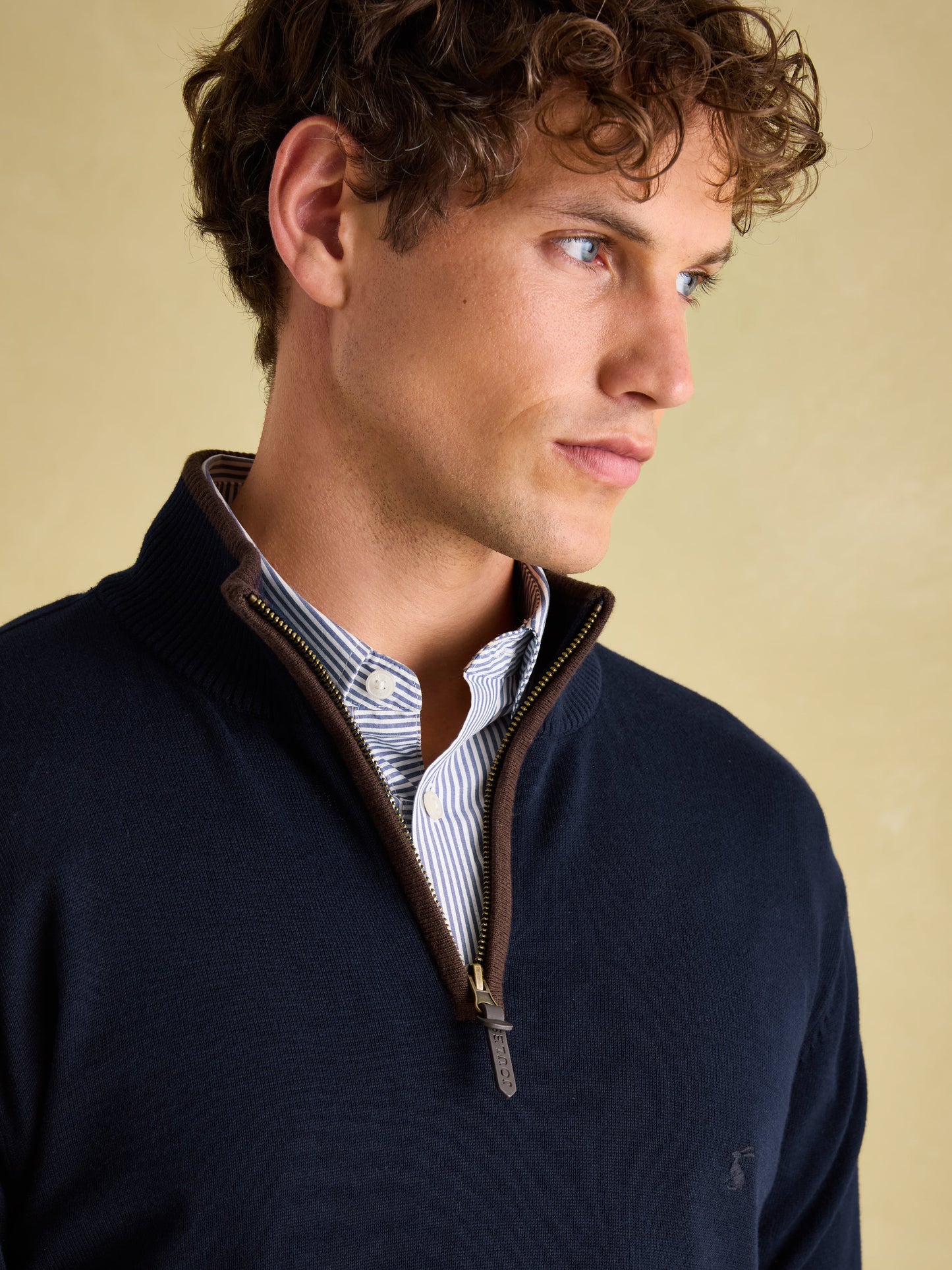 Hillside Quarter Zip Knit Jumper