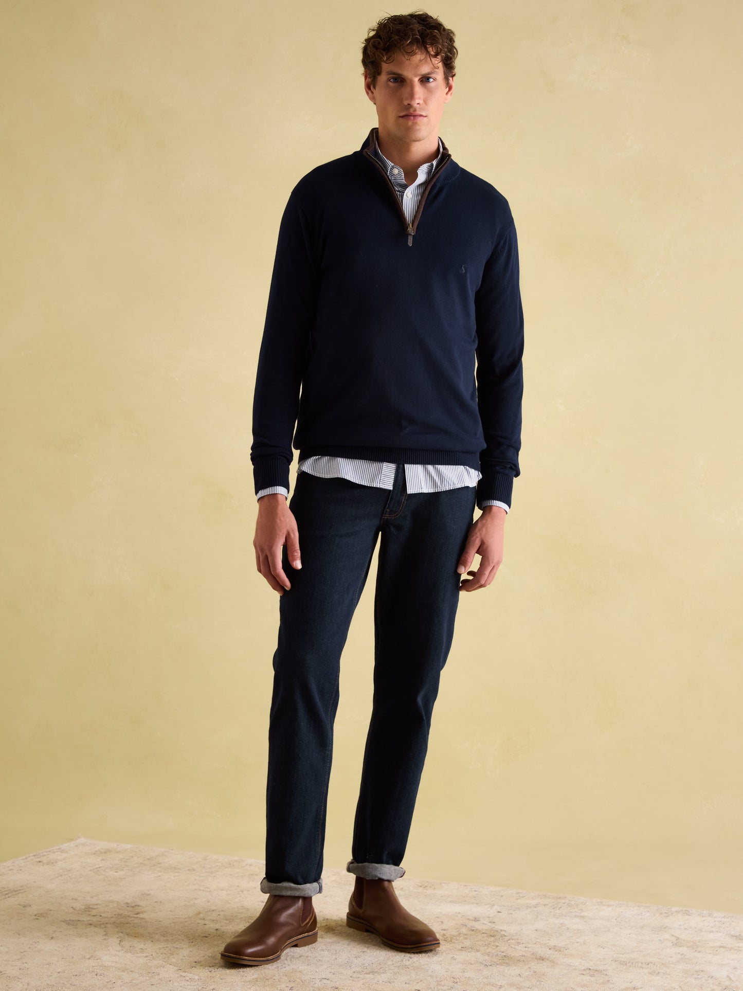 Hillside Quarter Zip Knit Jumper