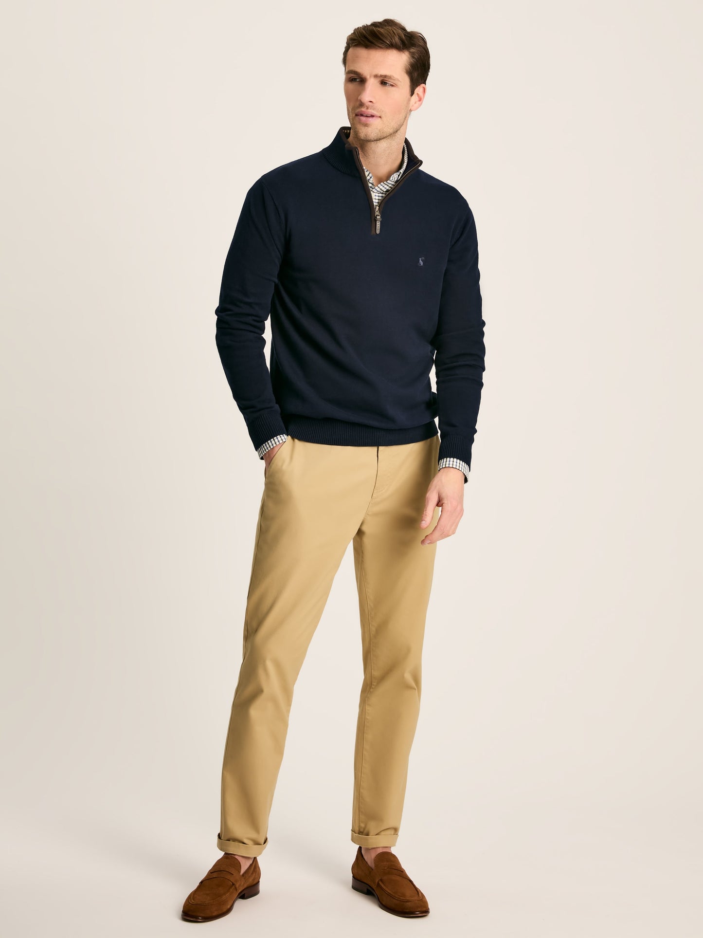 Hillside Quarter Zip Knit Jumper