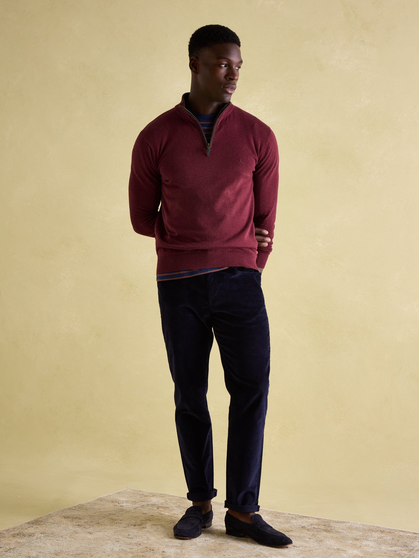Hillside Quarter Zip Knit Jumper