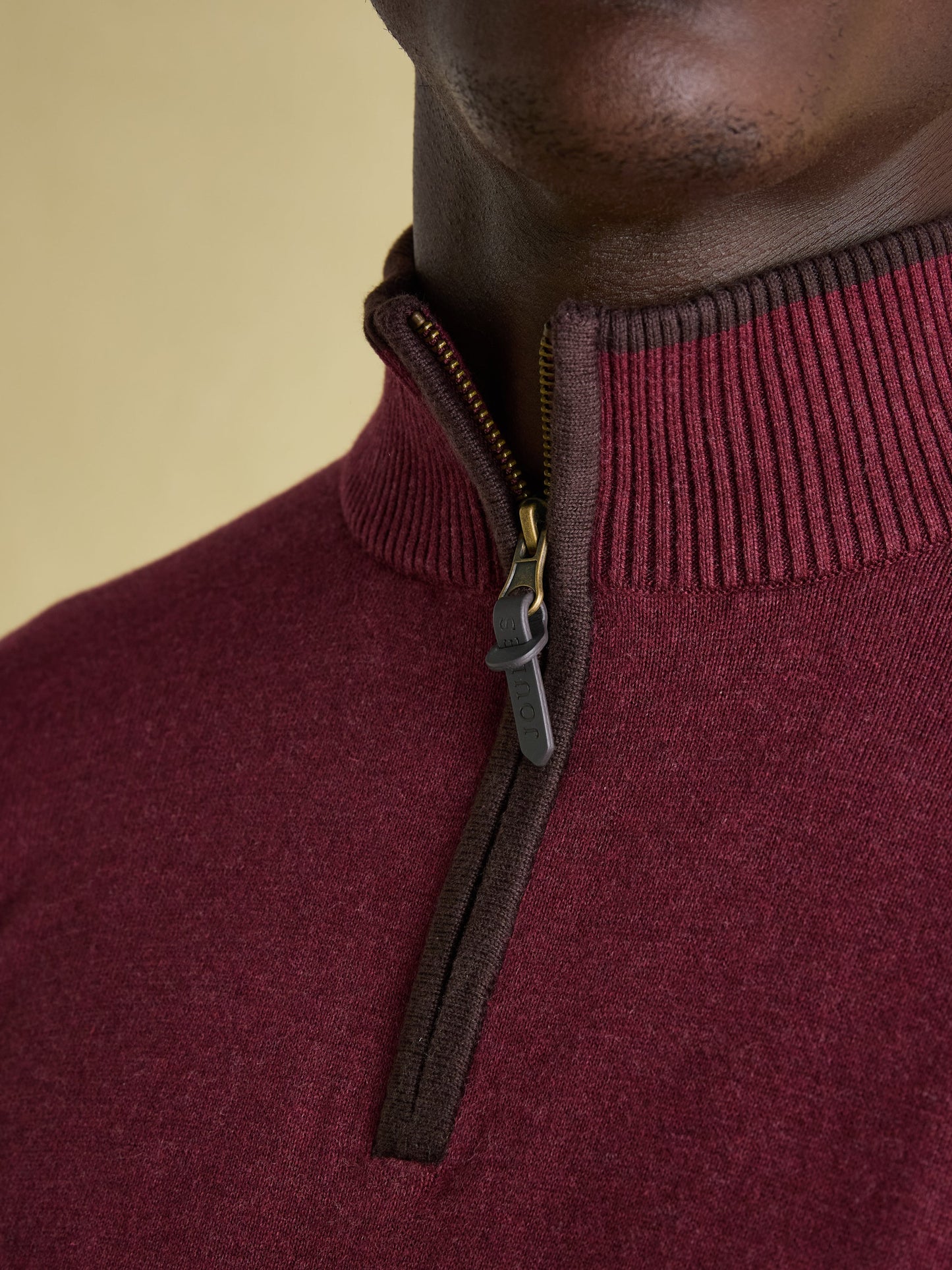 Hillside Quarter Zip Knit Jumper