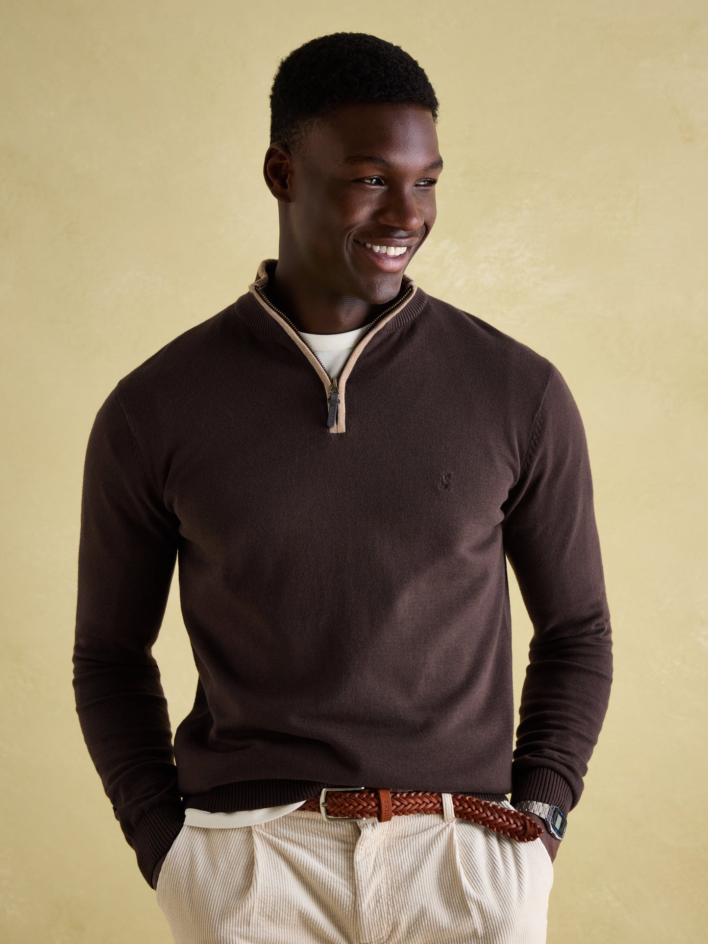 Hillside Quarter Zip Knit Jumper