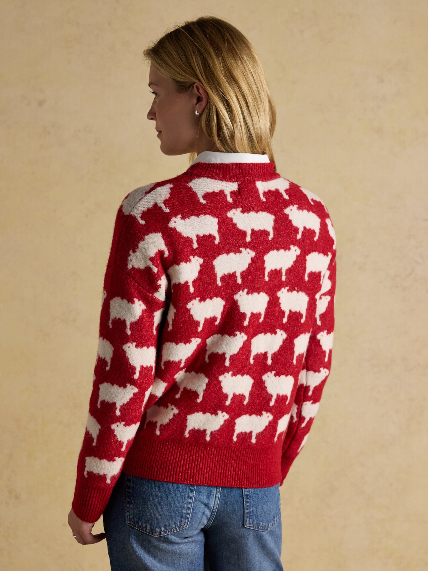 What The Flock Intarsia Knitted Jumper