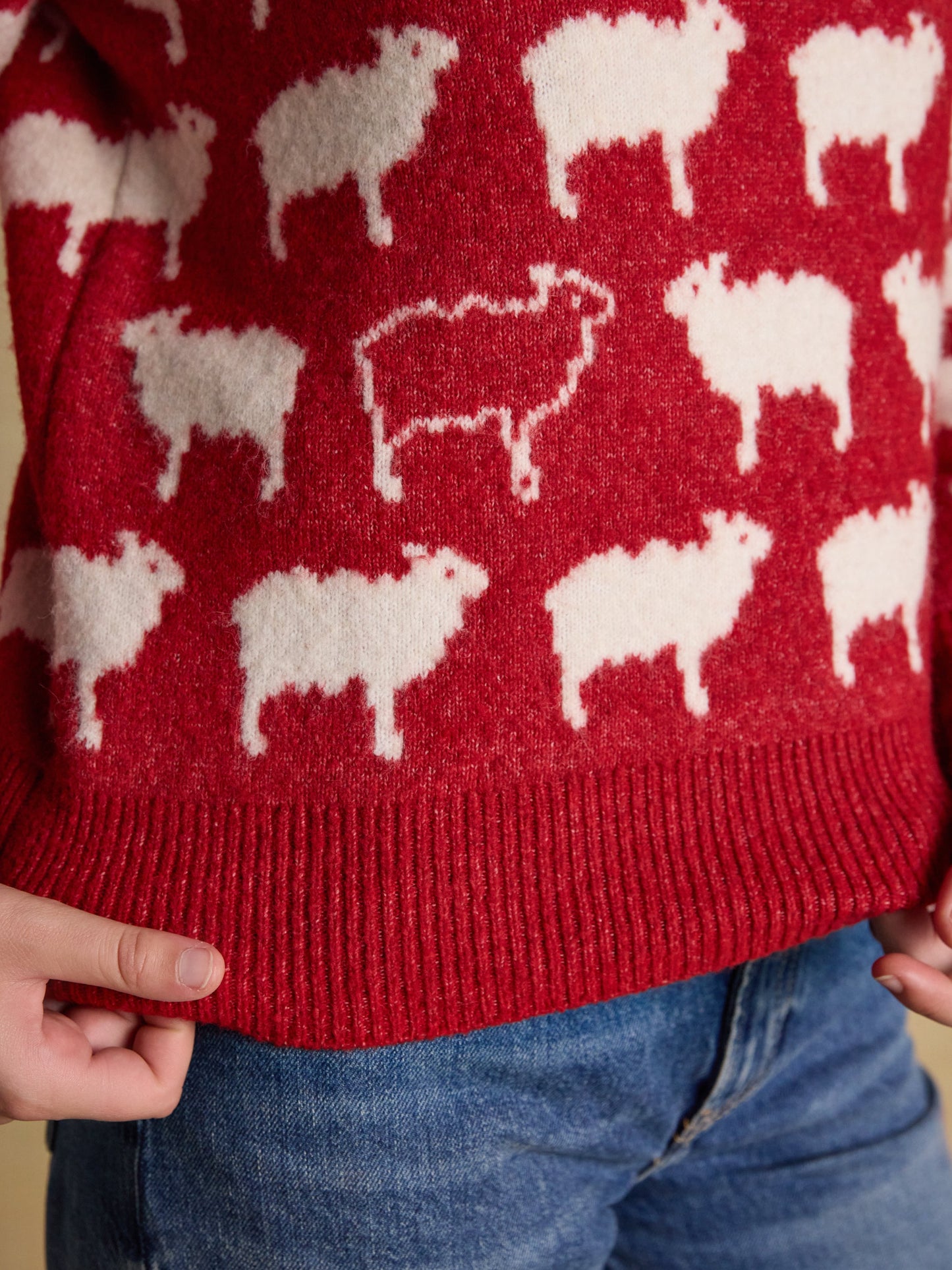 What The Flock Intarsia Knitted Jumper