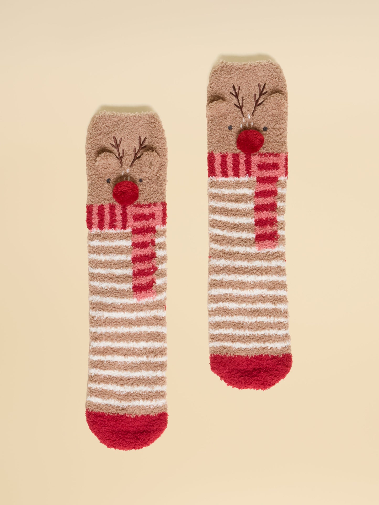 Fluffy Reindeer Fluffy Socks