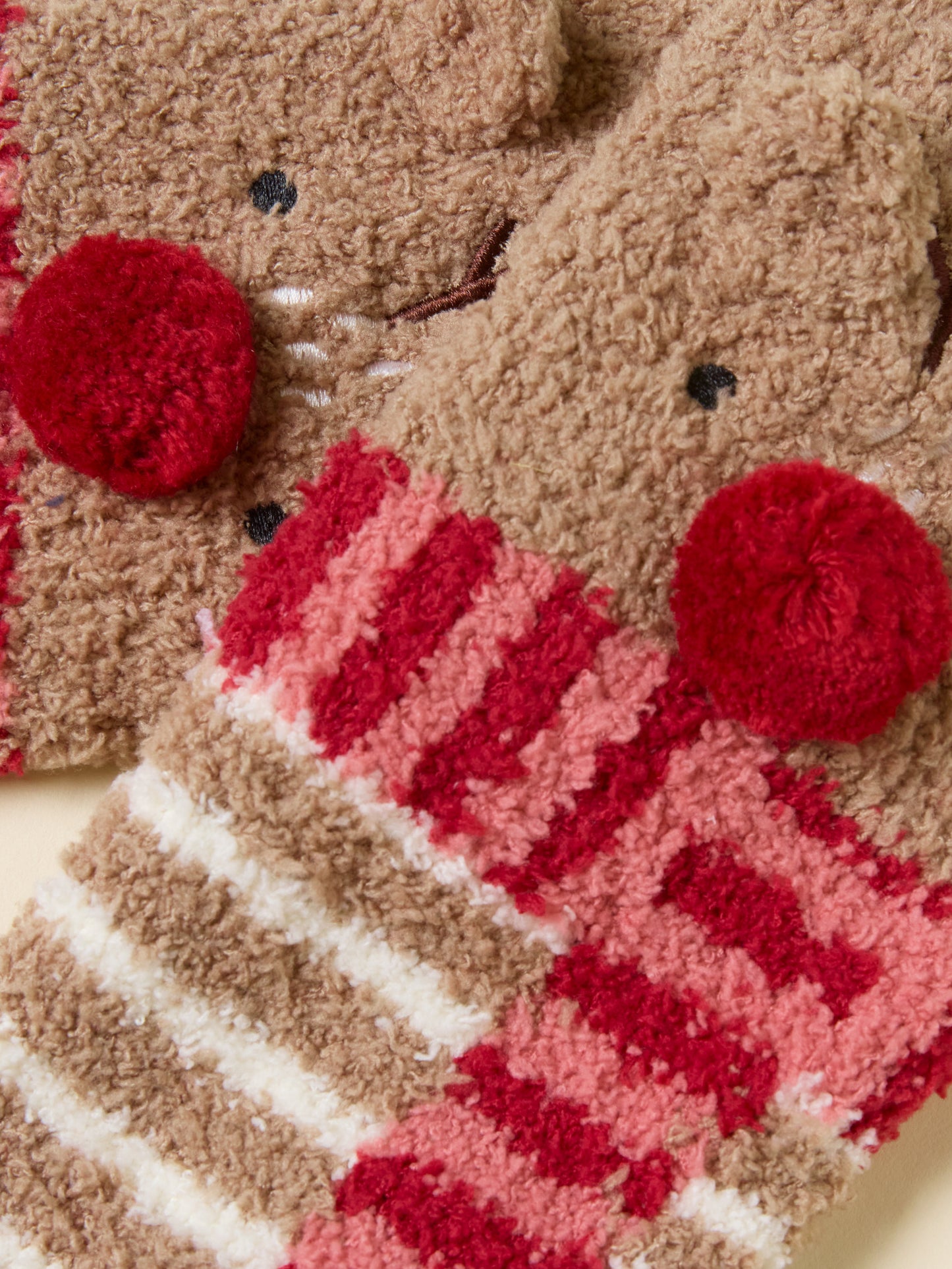 Fluffy Reindeer Fluffy Socks