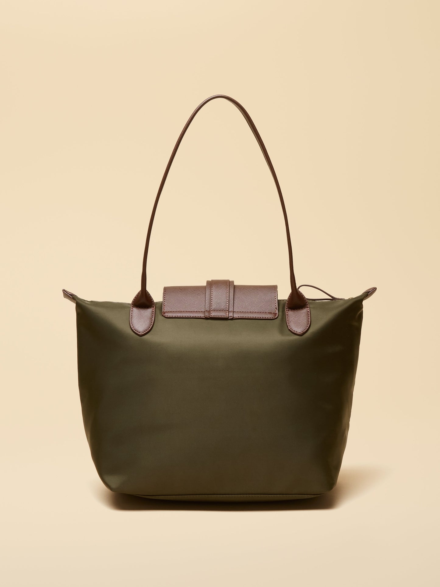 Edie Khaki Green Shopper Bag
