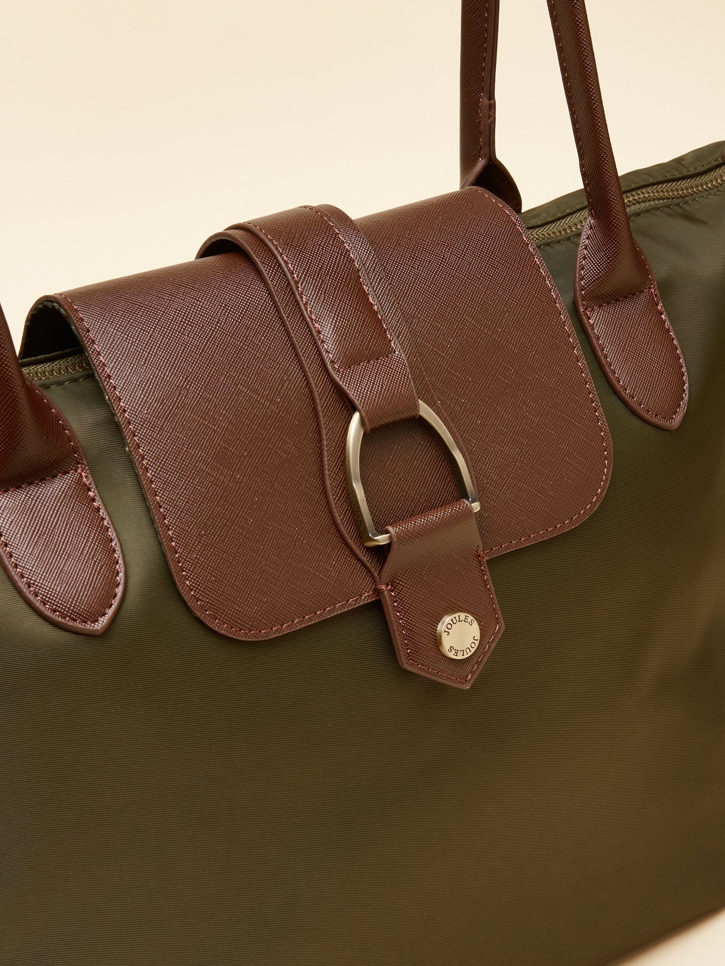 Edie Khaki Green Shopper Bag