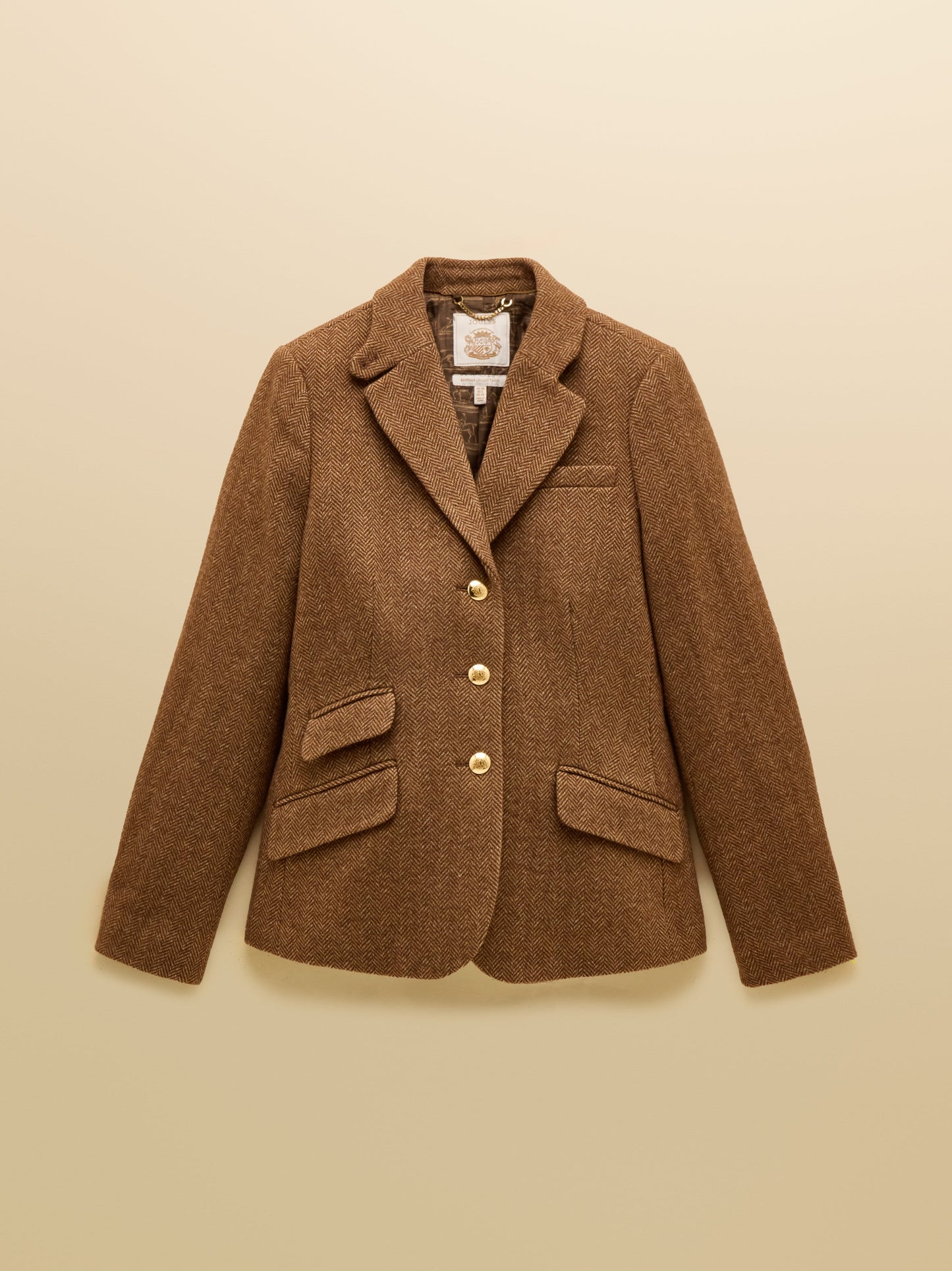 Canterly Brown Herringbone Tweed Hacking Jacket