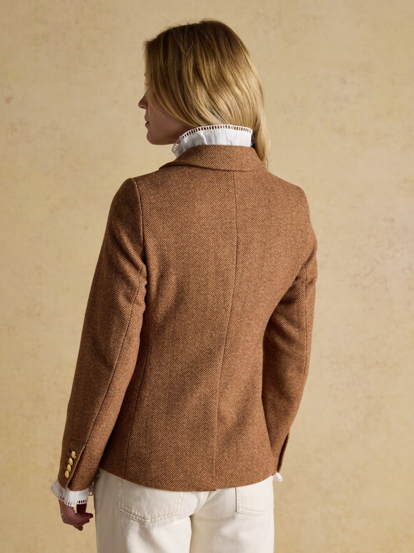 Canterly Brown Herringbone Tweed Hacking Jacket