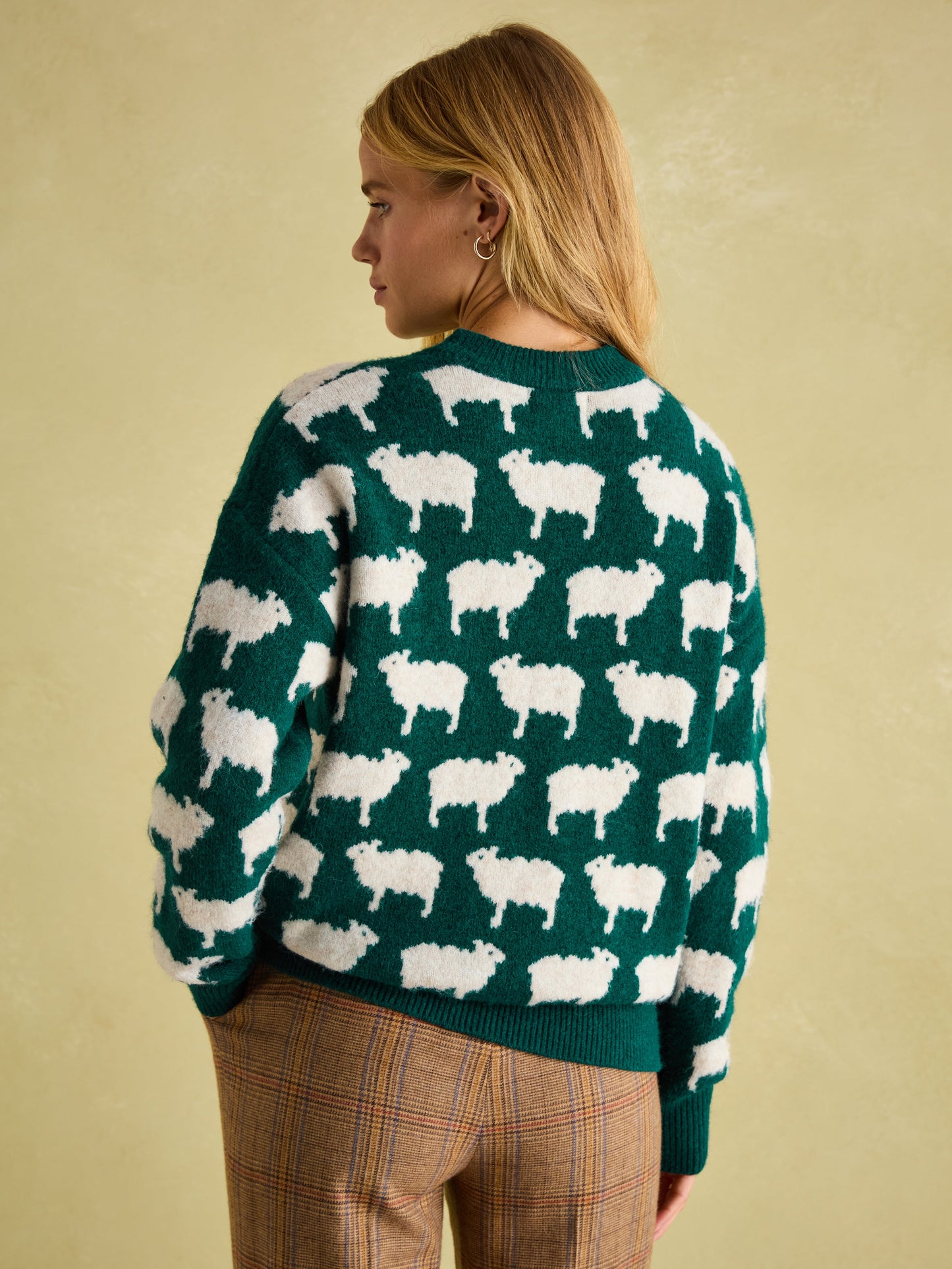 Fleece Navidad Intarsia Knitted Jumper
