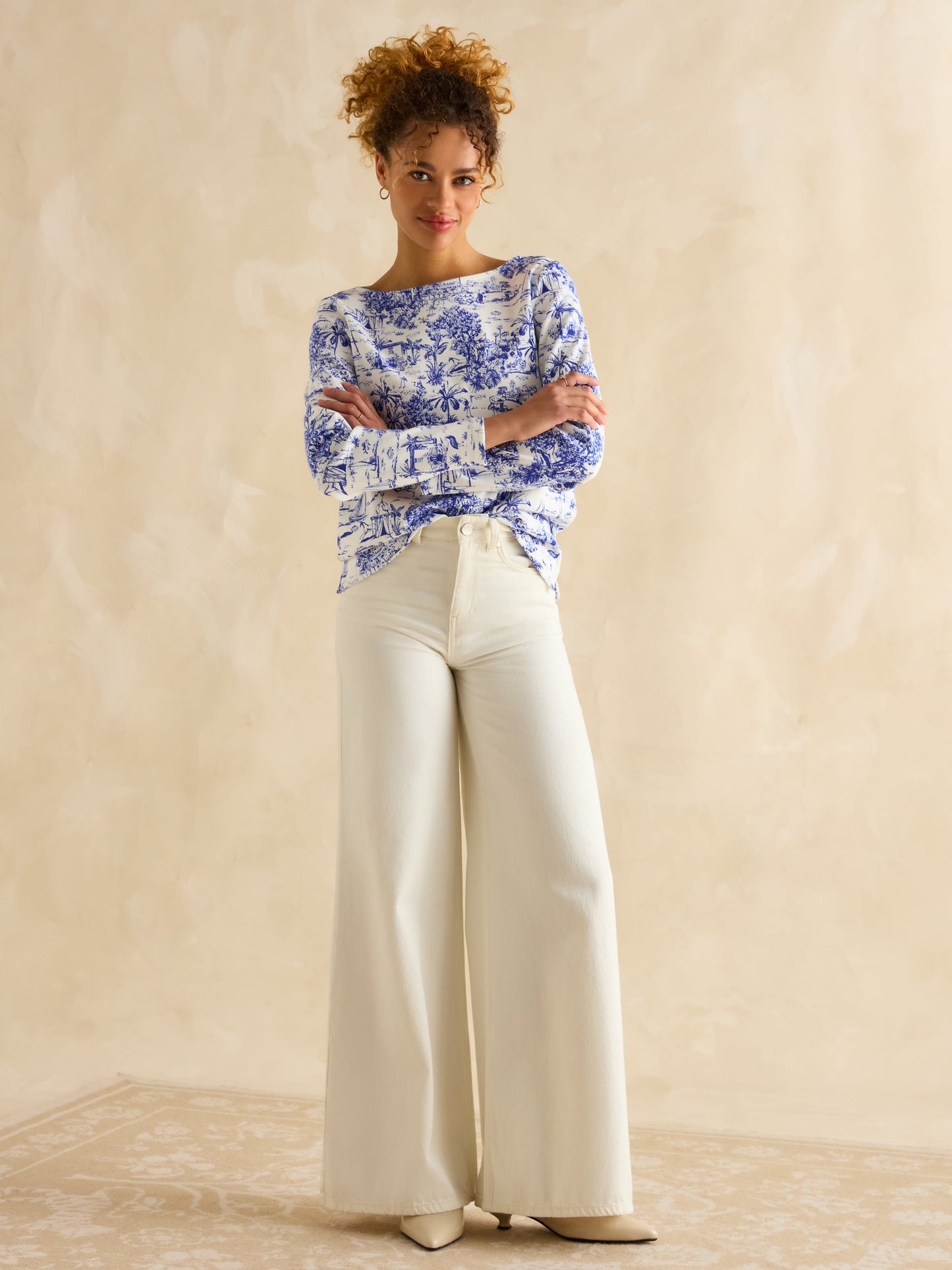 Printed Harbour Top